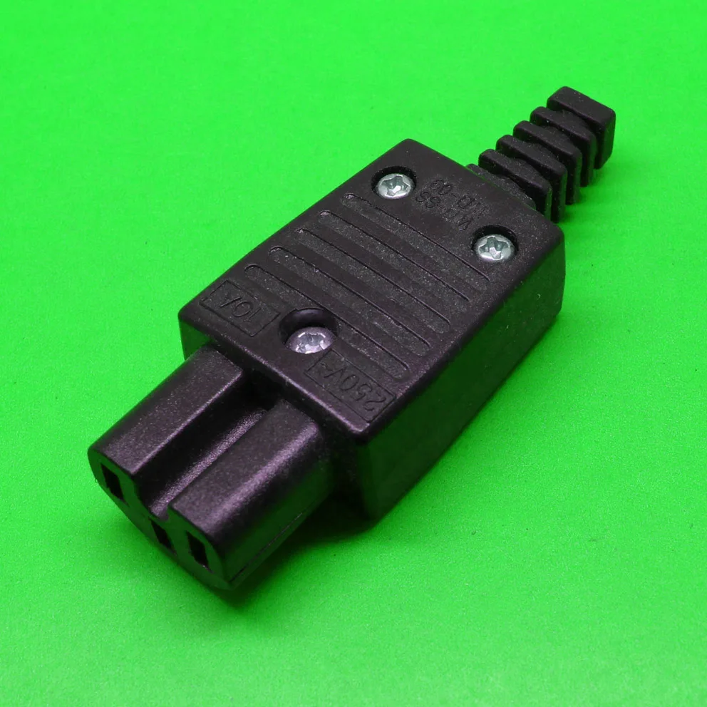 

1X Electrical IEC 320 C14 Connector 250V 10A AC Power Plug AC Socket WD-09