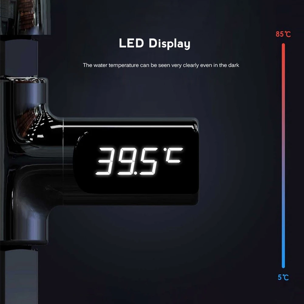 LW-101 светодиодный дисплей Таис воды душ термометр поток температура воды монитор светодиодный дисплей душ термометры