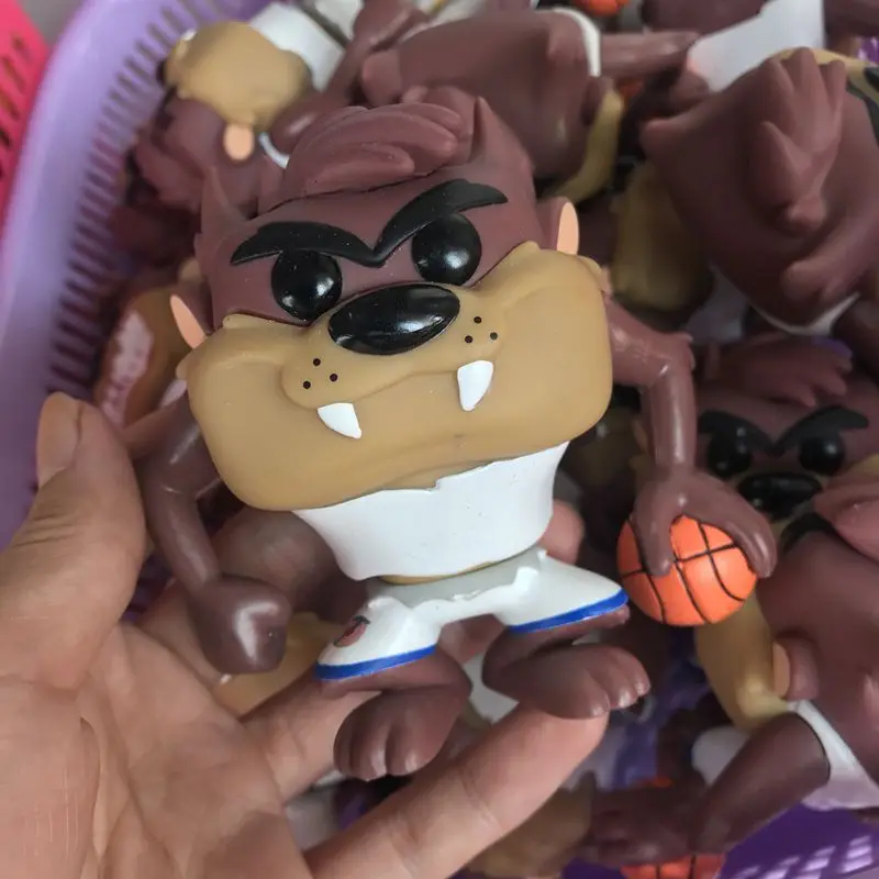 

10pcs/set Imperfect Funko POP Secondhand Space Jam Taz with Basketball Vinyl Action Figure Collectible Model Toy