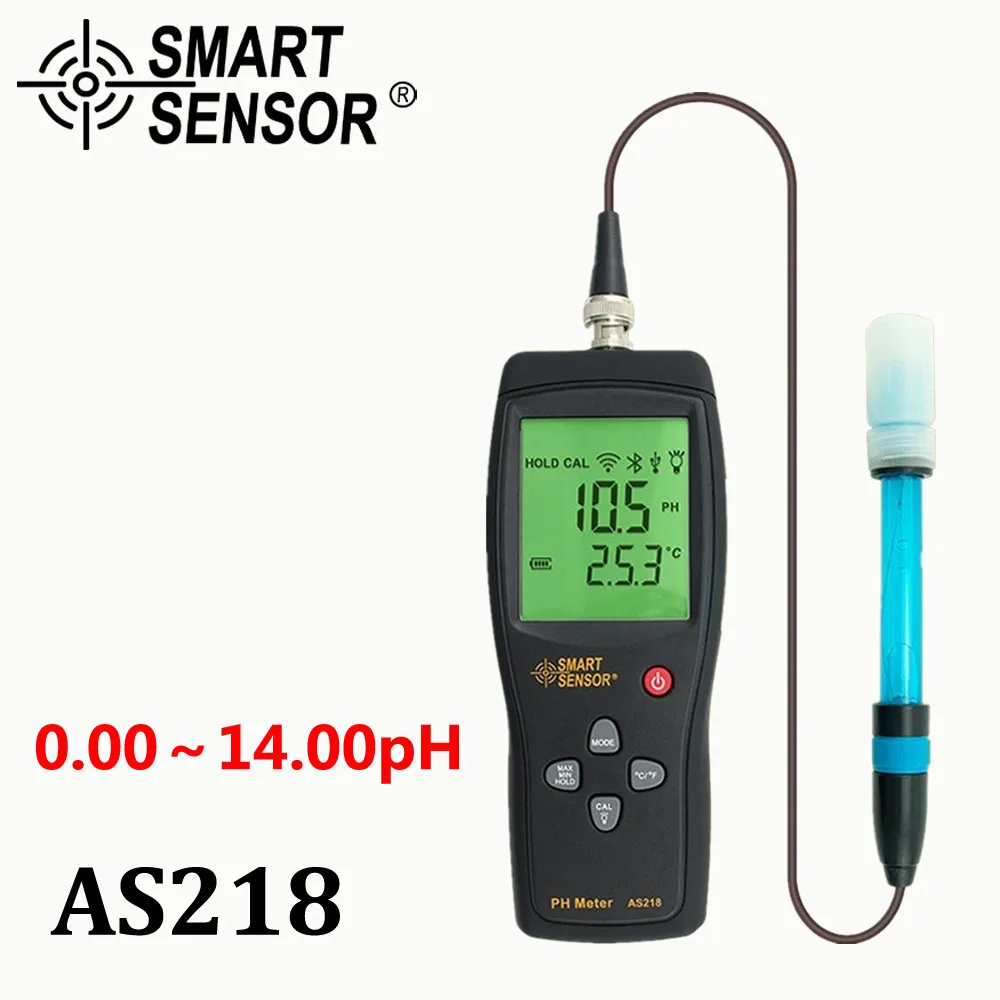 digital PH meter the Soil ph Meter PH tester SmartSensor AS218 0 00 14 00pH Moisture