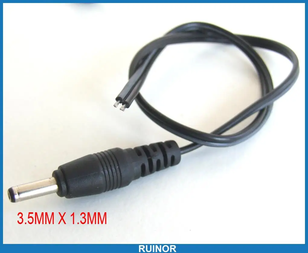 

50pcs DC Male Plug 3.5 x 1.3mm Plug Converter Cable for Notebook Power Charger