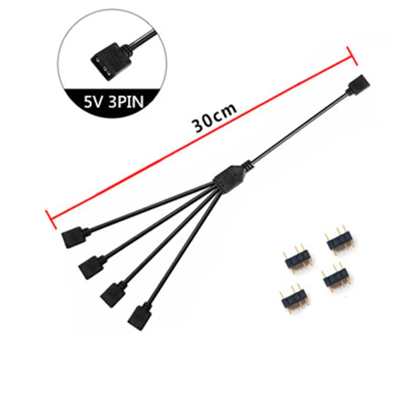 Материнская плата интерфейс 3PIN/4PIN AURA RGB 1-4 интерфейс сплиттер адресуемый D-RGB синхронизация концентратор передачи удлинитель