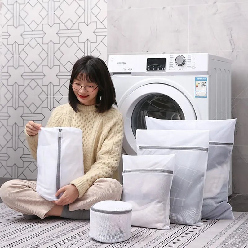 Household 4pc Special Fine Mesh Combination Laundry Bag Set Deformation-proof Household Underwear Sweater Laundry bag