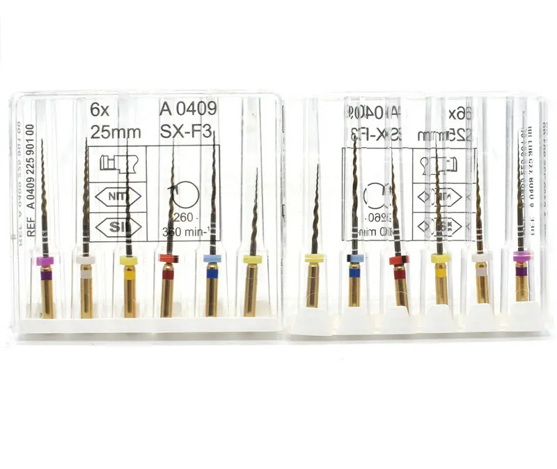 Dental rotary super filesgold files rotary golden files niti heat activation endodontic flexible dentist Use for Root canal