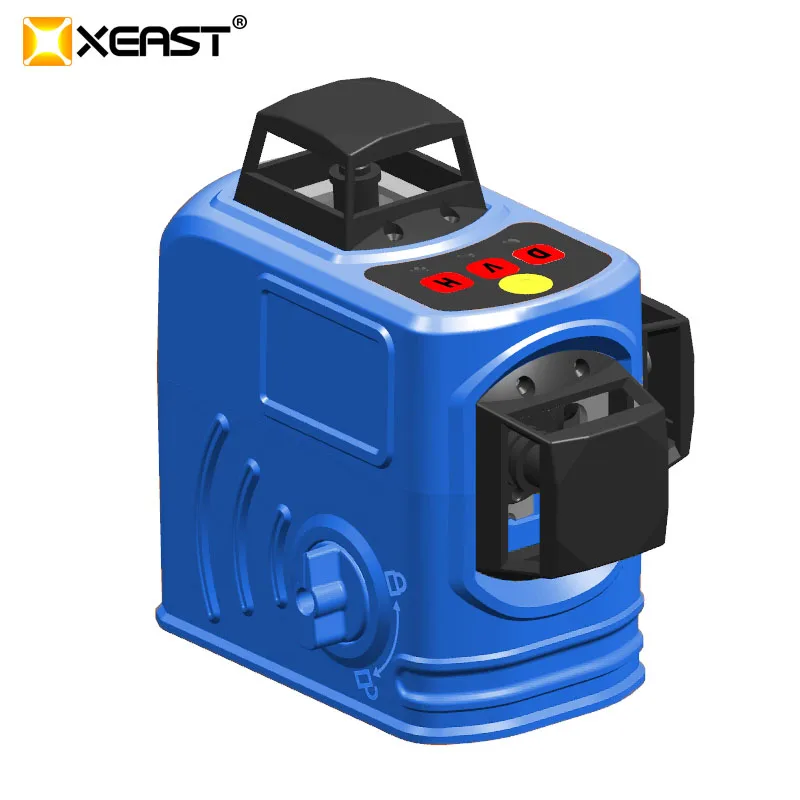 

XEAST XE-68 3D Laser Levels 12 Lines Cross Level with Tilt Function and Self Leveling Outdoor 360 Rotary Red Laser