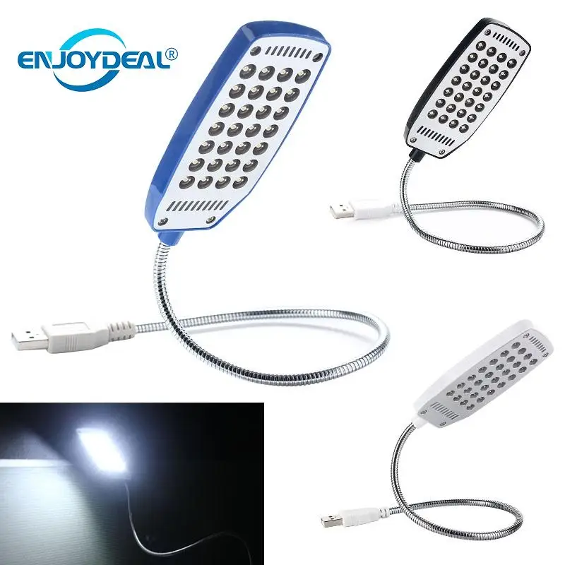 28 LED Портативный ночник для чтения настольная лампа Гибкая 5 в ПК компьютер USB