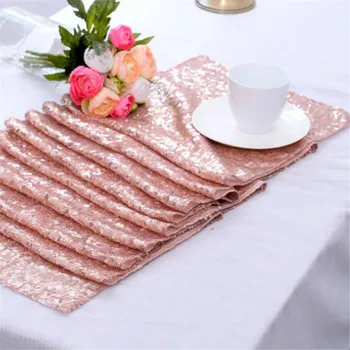 

Glitter Sequin Table Cloth Dust-Proof Rectangular Tablecloth for Home Wedding Decor Mantel a prueba de polvo BDF99