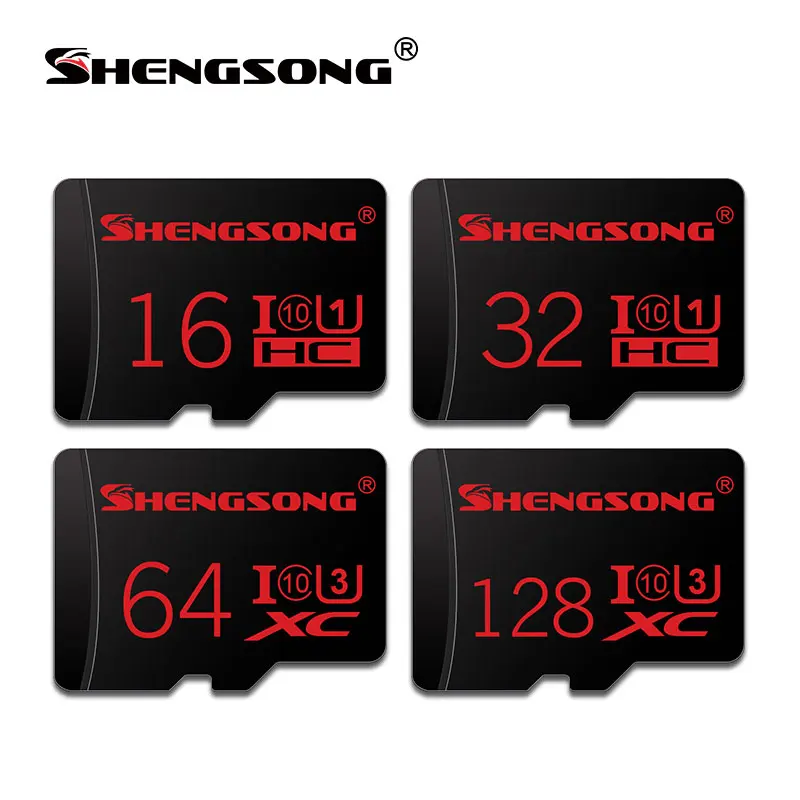 Дешевый Новый Micro SD Card 16 GB 32 ГБ, 64 ГБ и 128 ГБ карты памяти класс скорости 10 U1 A1 флэш карта памяти Micro SD для Android SDXC SDHC с адаптером
