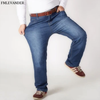 

High Quality Plus Size 44 46 48 Loose Straight Denim Pants Male Brand XXXX Large Men Jeans