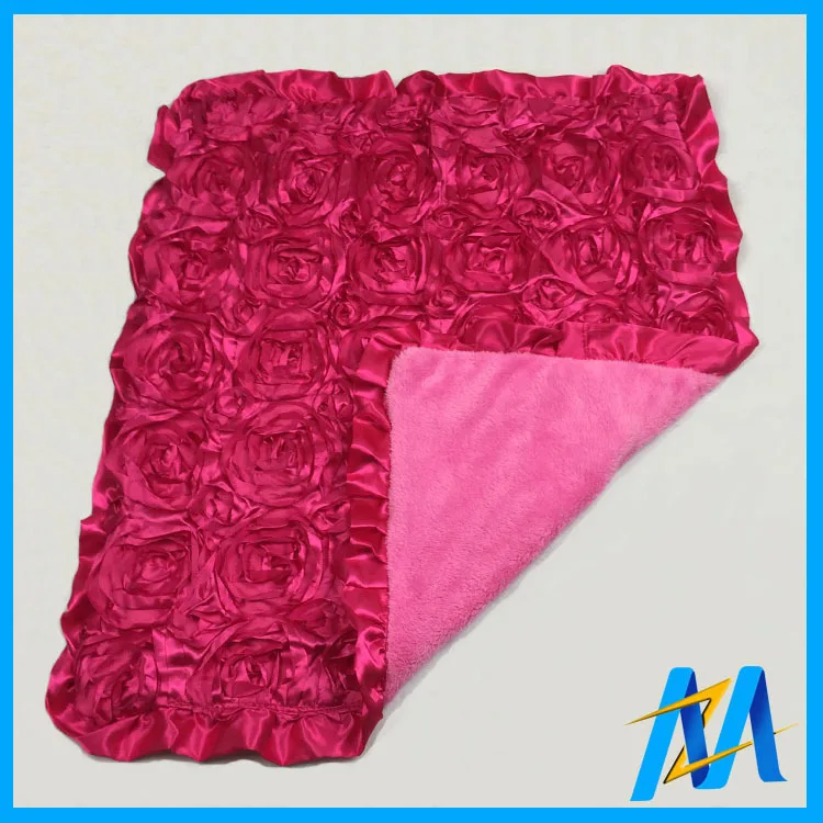 hot pink baby blanket