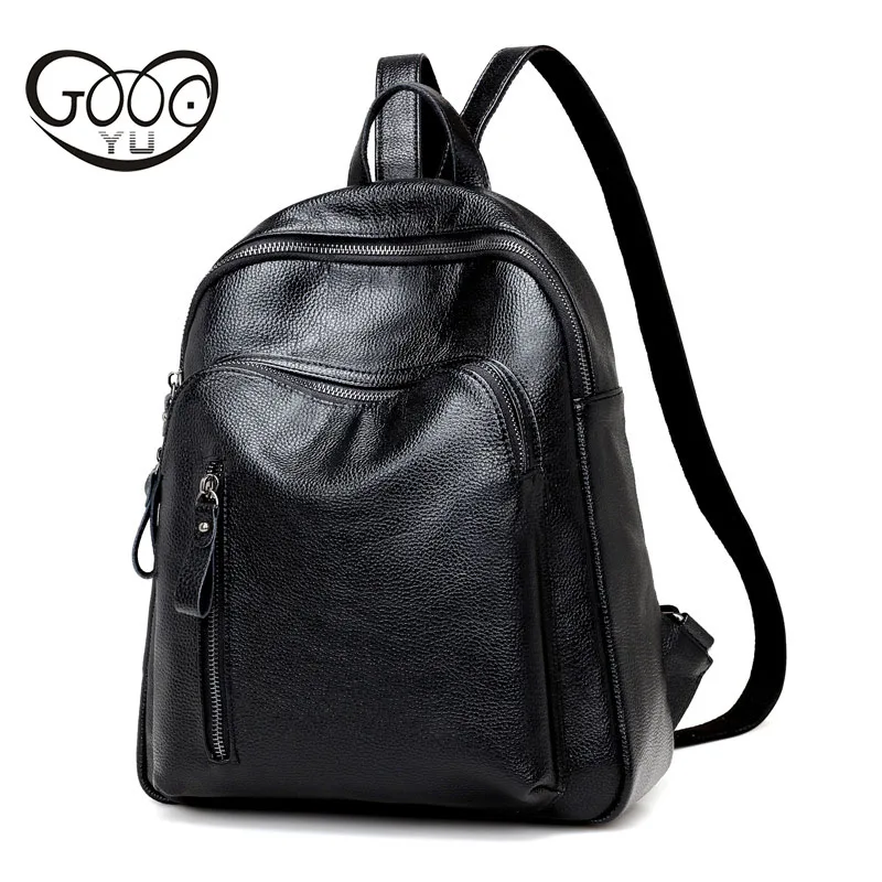 Lychee pattern star with the same style leather backpack women bag simple shoulder bags fashion Rivet