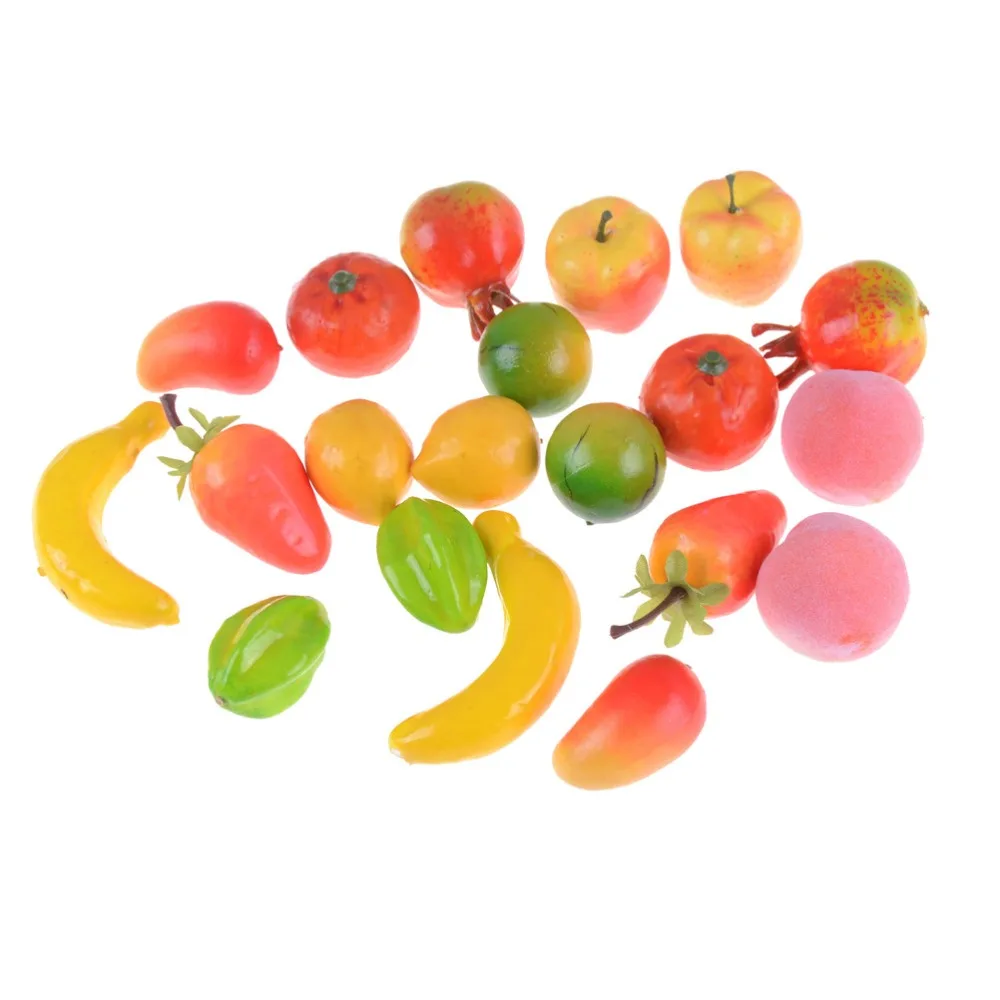 10PCS Pretand Play Fruit Toy Kids Fruits Toys Kid's Kitchen Miniature