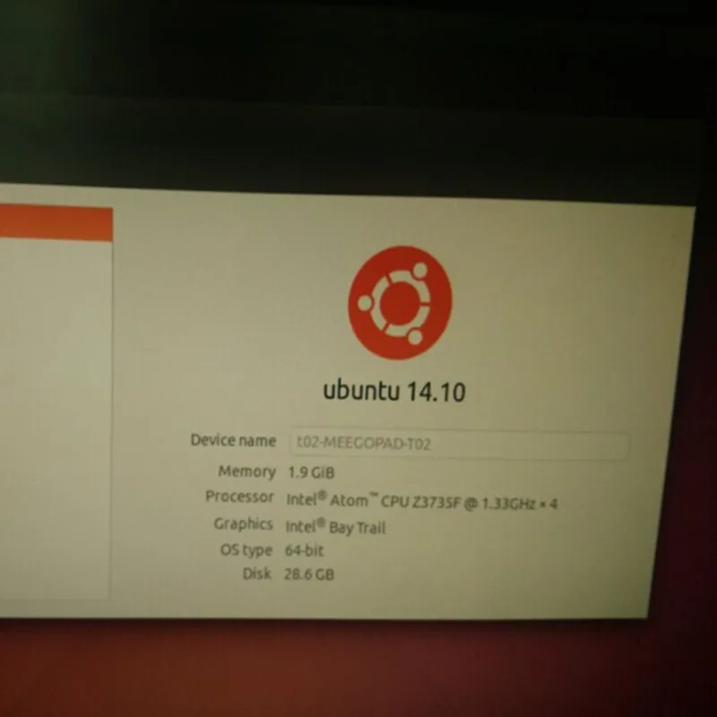 Meegopad T02 2 ГБ/32 ГБ Ubuntu 14.10 версии Linux Мини ПК с Intel z3735f внутри Wi Fi Bluetooth HDMI TV малый Compute