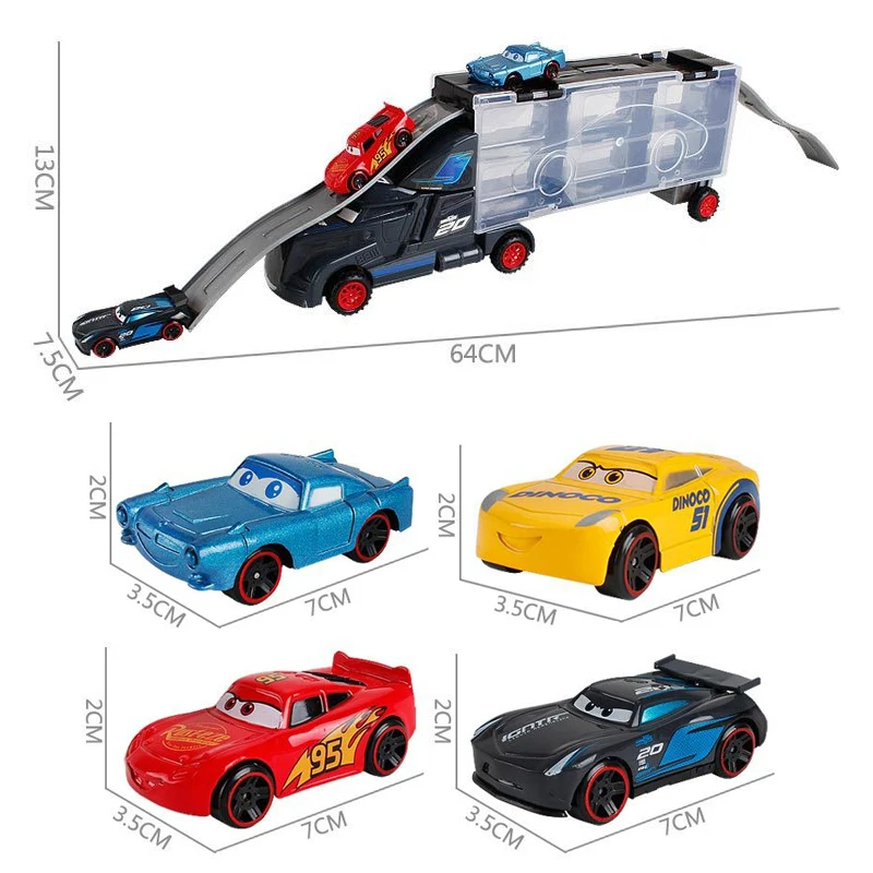 Disney Pixar Cars 3 Lightning McQueen Jackson Storm Cruz Mater Mack Uncle Truck 1:55 литая металлическая Автомобильная