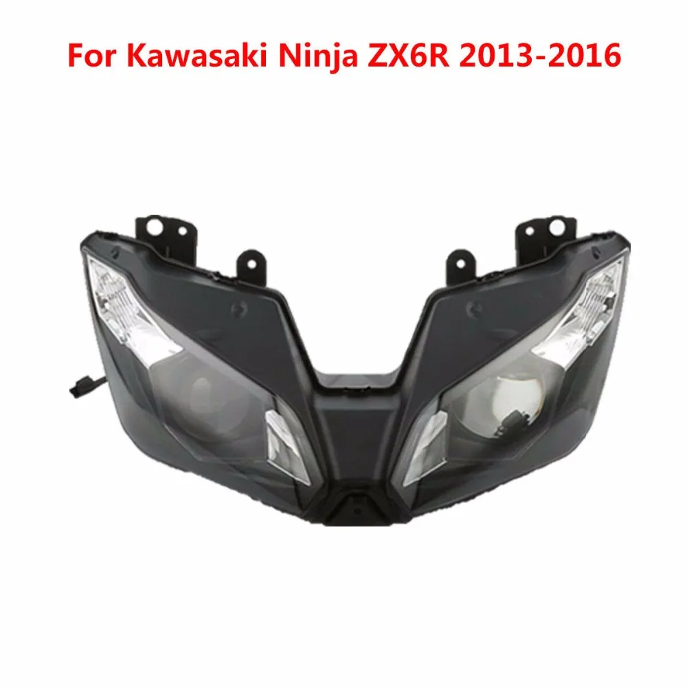 Передние фары для мотоцикла для Kawasaki Ninja ZX6R 2003-2004 2005-2006 2007-2008 2009-2012 2013