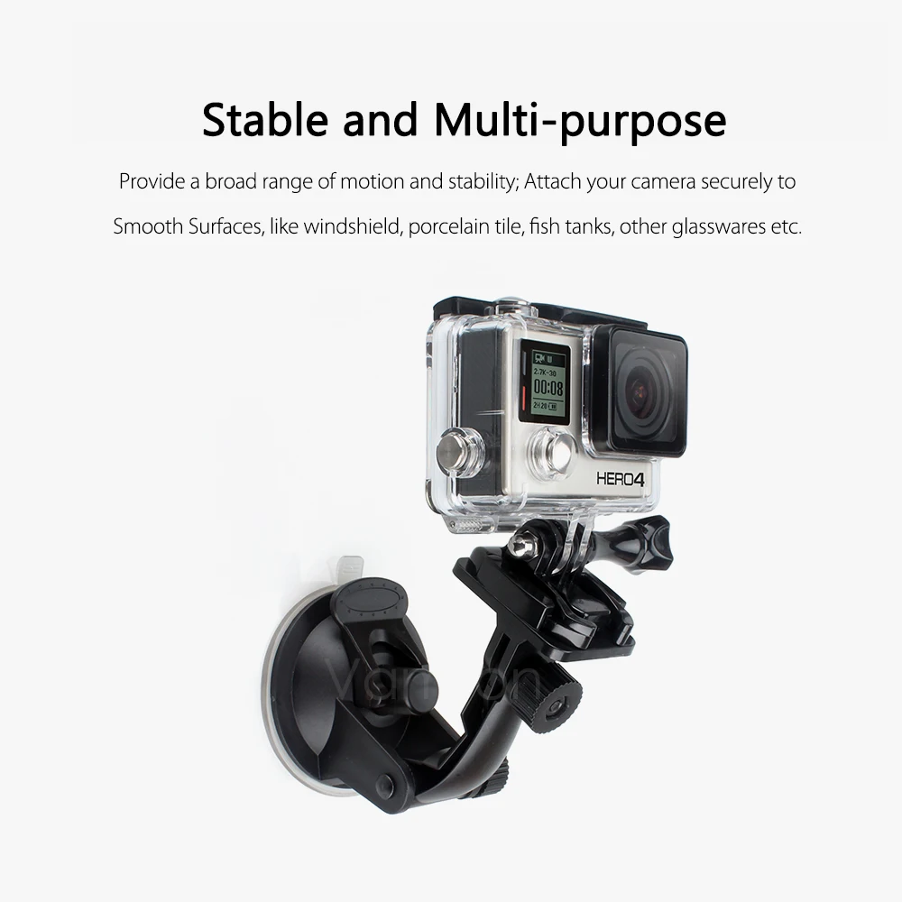 Gopro 11/10/9/8/7/6/5 Suction cup Camera Mobile Phone Car Stand