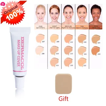 

dermacol 100% original waterproof Makeup Cover 4g Primer Concealer Base Professional high quality Dermacol Make up Foundation
