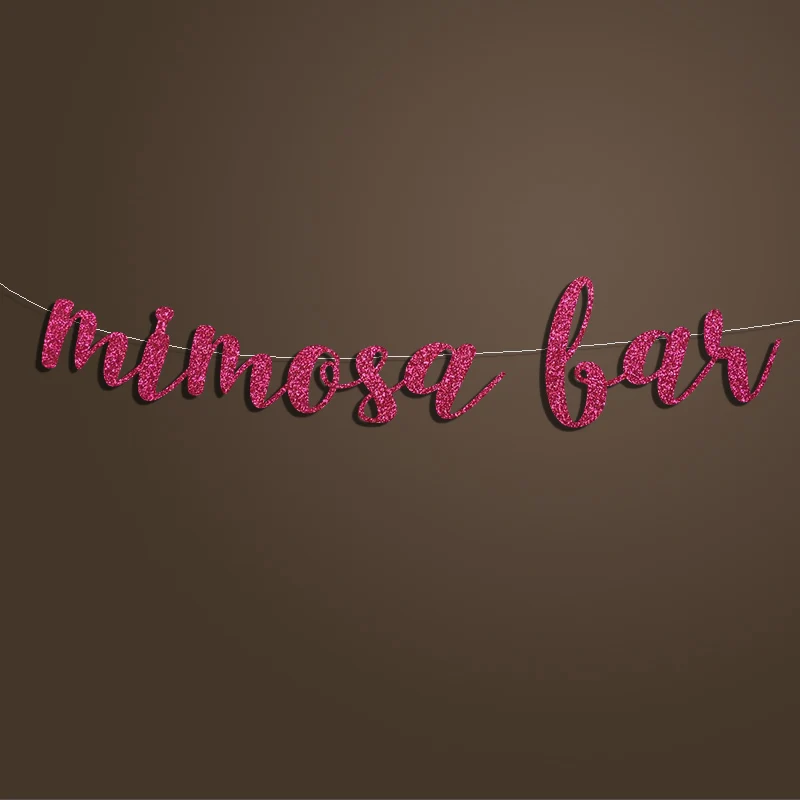 Mimosa баннер Bar, напитков, стол с надписью курсивом знак матери фоновые украшения, золотые свадебные украшения/Свадебные украшения для вечеринки принадлежности