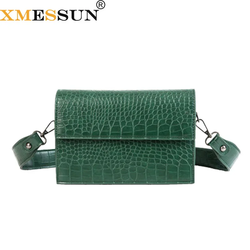 

XMESSUN Crocodile Pattern Shoulder Bag Women Crossbody Bag Designer High Quality Leather Flap Bolsos Mujer Hot Sale Dropship H41