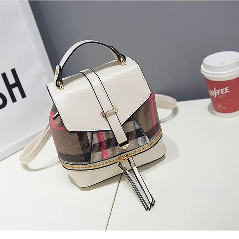 

2018 New Parquet Shoulder Shoulder Bag Fashion Small Fresh Bag Miss Han Banchao Dual Backpack