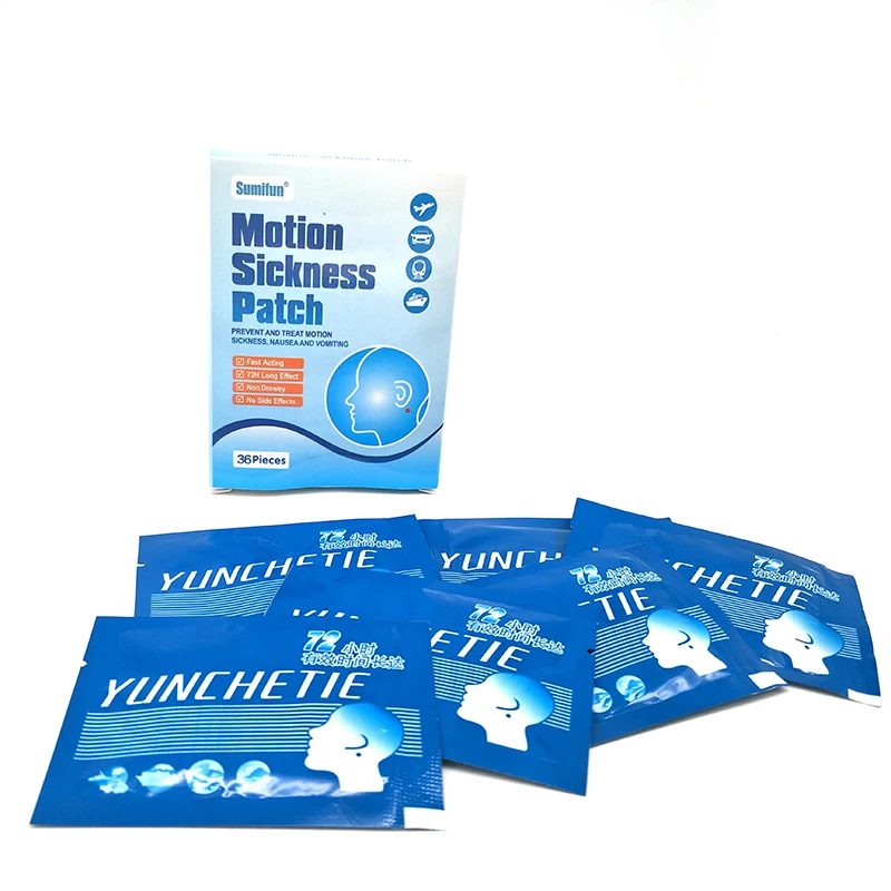 Sumifun 108Pcs3Boxes Anti Motion Sickness Patch Behind Ear 72 Hours Effect Chinese Herbal Of Health Care Medical Plaster-1