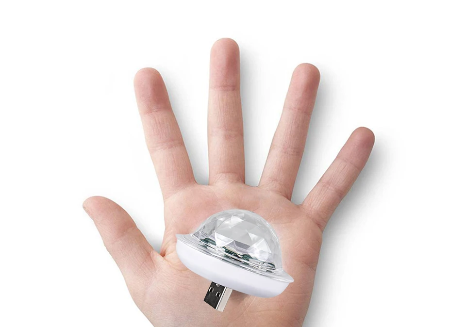 Mini USB led Party Lights Portable Crystal Magic Ball (12)