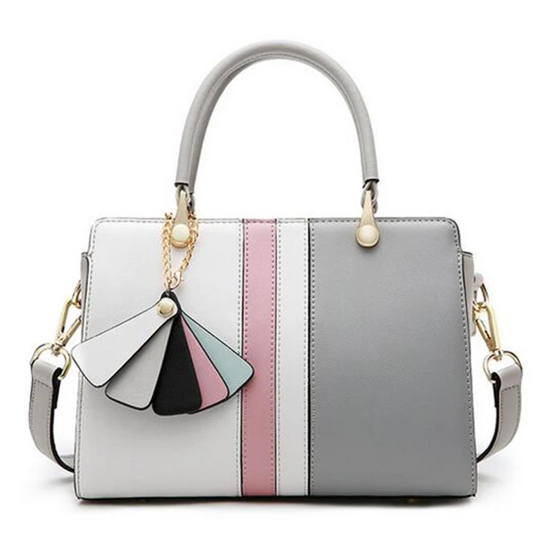 

Women Bag New Genuine Leather Bags For Women 2018 Stitching Shoulder Bags For Women Brands Luxury Handbags Women Bags Designer