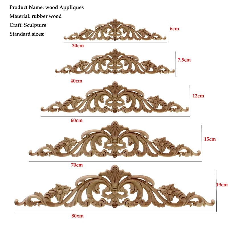 Woodcarving Furniture Vintage Home Decor Garden Decoration Maison Accessories Solid Wood Applique Carved Flower Piece Miniature miniature ornament,ornament crafts,miniature figurines,wooden figurine crafts,wood figurines