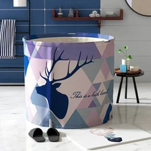 Ванна Бытовая Складная Ванна бочонок ванна для взрослых утолщение большая ванна бочонок ванна для взрослых артефакт