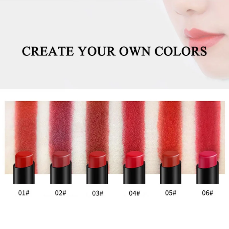1PC 6 Colors Lips Makeup Long Lasting Waterproof Matte Lipstick Pencil Easy To Wear Lip Stick Make Up Cometics maquiagem 1PC 6 Colors Lips Makeup Long Lasting Waterproof Matte Lipstick Pencil Easy To Wear Lip Stick Make Up Cometics maquiagem