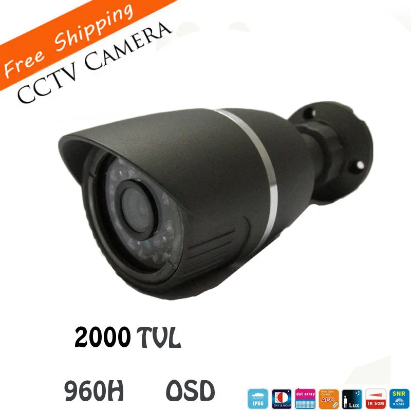 

HD sony CCD 960H Effio-e 2000TVL CCTV Video Surveillance Bullet Outdoor IR Night Security Camera 36leds with OSD Menu