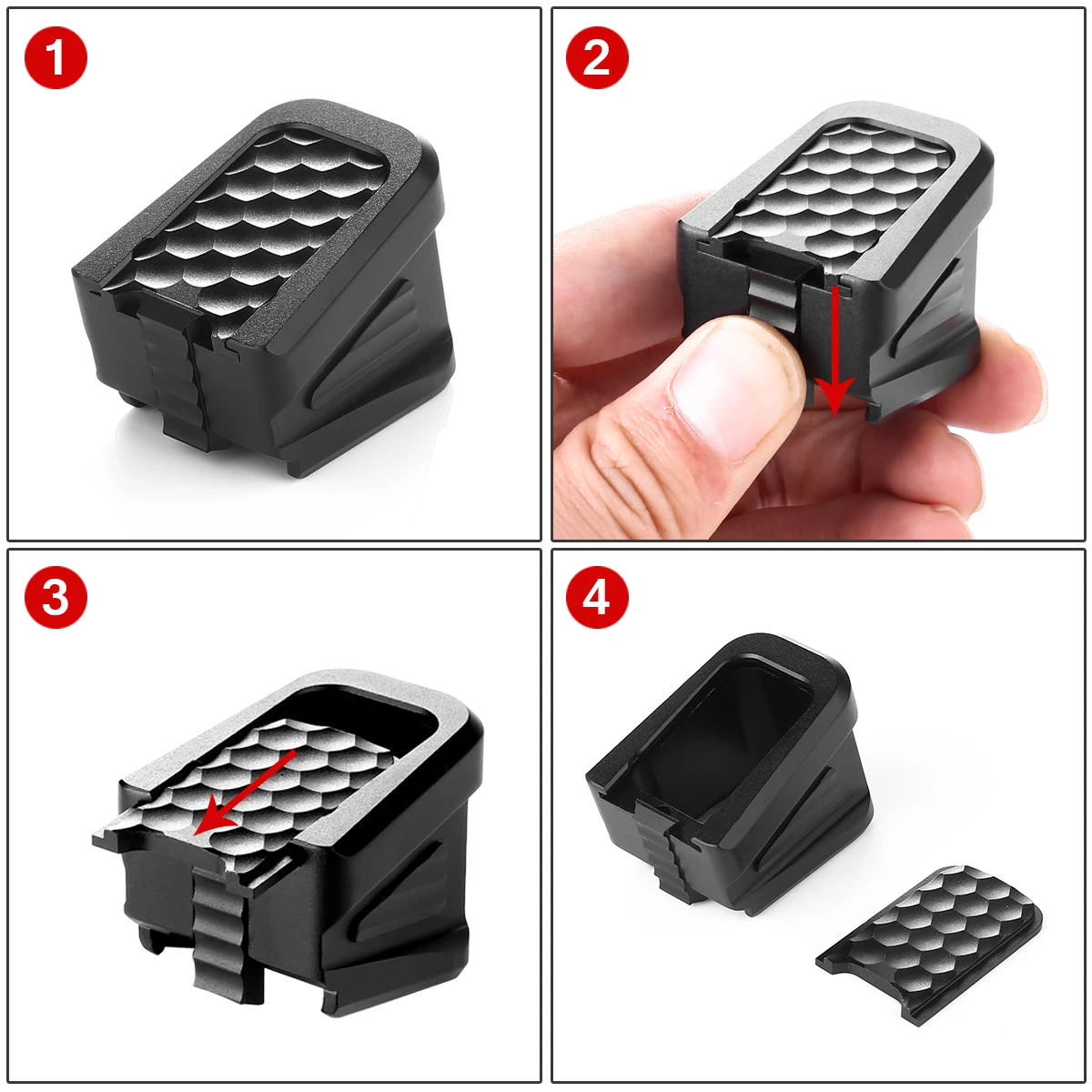 Najtaniej Magorui Glock magazyn bazy Pad Mag zestaw do przedłużania rzęs dla Glock 17 17C 17L 22 22C 24 24C 31 31C 34 35 CNC aluminium