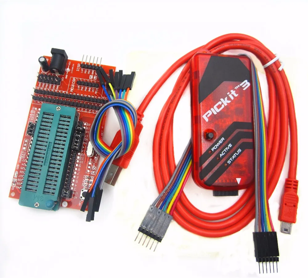 

pickit3 Programming / emulator + PIC microcontroller / minimum system board / development board / universal programmer seat