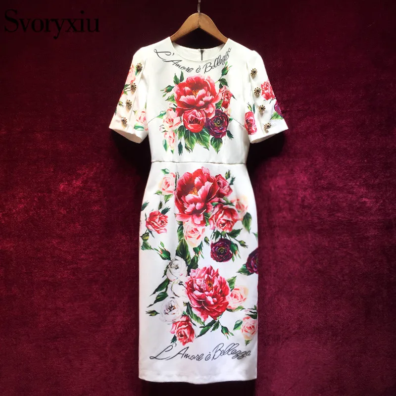 Svoryxiu 2018 Elegant Runway Summer font b Dress b font font b Women s b font