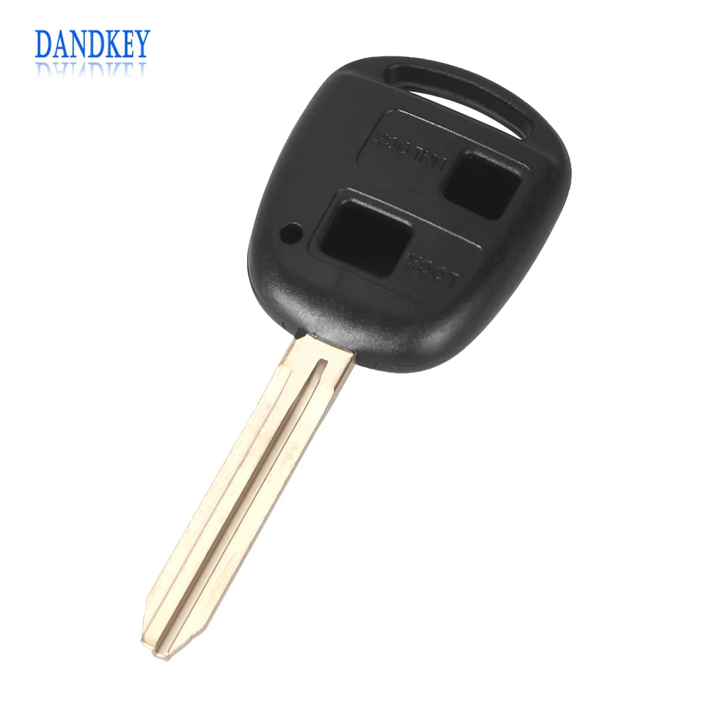 

Dandkey 2 BUTTON REMOTE KEY FOB CASE FOR TOYOTA CAMRY RAV4 PRADO COROLLA TARAGO AVENSIS AVALON EHCO LAND CRUISER CAR KEY SHELL