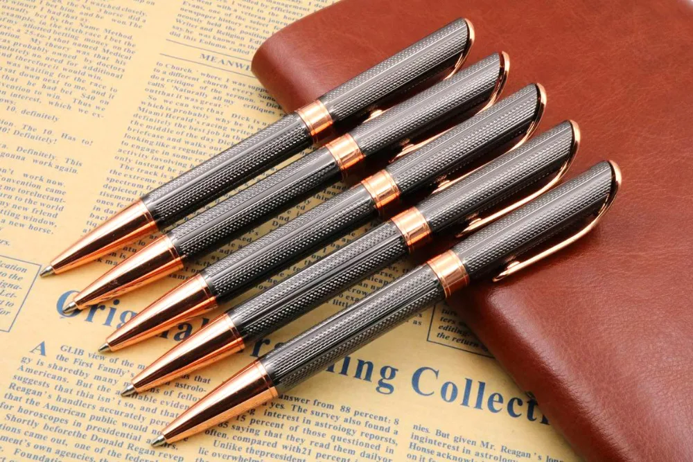 

student pen new Gun gray metal rose golden gift Ballpoint Pen