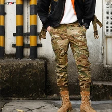 WZJP уличные тактические брюки карго мужские военные охотничьи страйкбольные Пейнтбольные камуфляжные брюки армейские тренировочные брюки 3 цвета