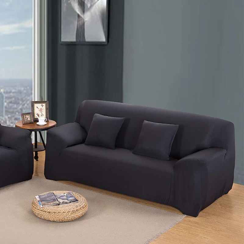 

Fashion Pretty One seat/Loveseat /L-shape/Corner Sofa Cover Solid Color Anti-skid Chaise Cover Elastic All-inclusive Slipcovers