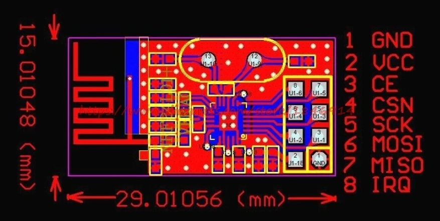 Бесплатная доставка! 10 шт./лот NRF24L01 + модуль беспроводной передачи данных 2.4 г/NRF24L01 Обновление версии