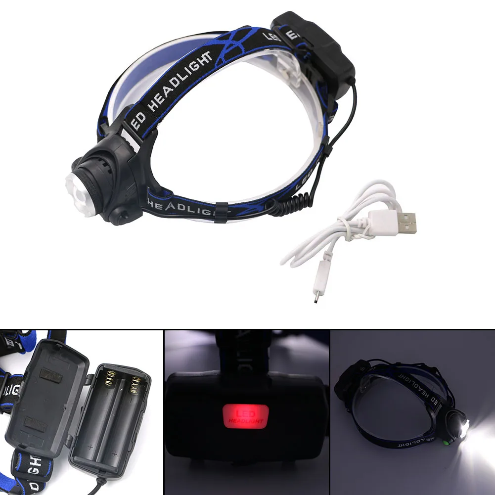 New Headlamp 3 Modes LED Head Lamp Headlight Lantern on the head lamp