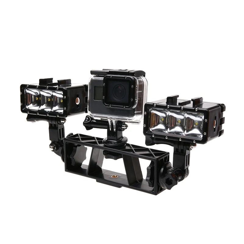 For gopro accessory multifunction mount Xiaomi Yi 4K camera joints arm of a road lamp light adapter 3-way holder stand