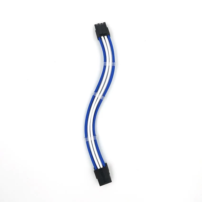 CPU 8Pin Blue_White_Extension_cable