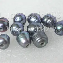 2 мм отверстие 20 штук черный пресноводный жемчуг свободные бусины