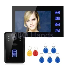 Venta caliente 7 “Color Video de La Puerta de Vídeo Del Teléfono de Intercomunicación 1 Monitor 1 Cámara Del Timbre de Intercomunicación Kit IR Cámara de Visión Nocturna para el Apartamento