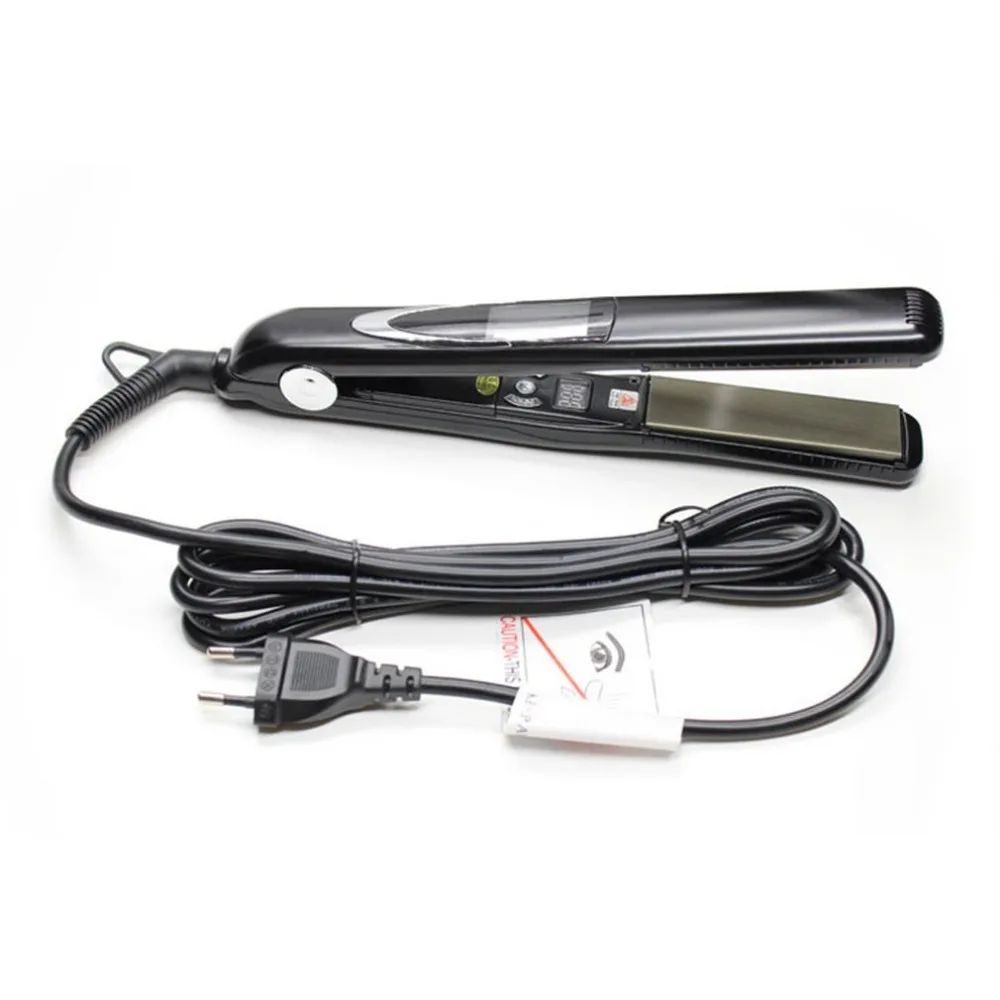 

Professional Vibrating Titanium Hair Straightener Digital Display Ceramic Straightening Irons Flat Iron Hair Styling Tools