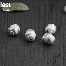 Uglyless Настоящее серебро 925 проба бобы фурнитура для бусин ювелирные изделия DIY этнические цветочные бутоны фурнитура ручной работы разделитель бижутерия с бисером