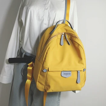 

2019 new Fashion nylon backpack female large-capacity ancient feeling simple girl backpack campus student bags