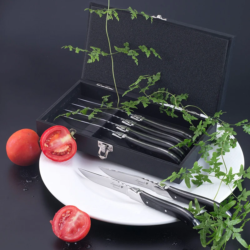 laguiole black wood steak knife