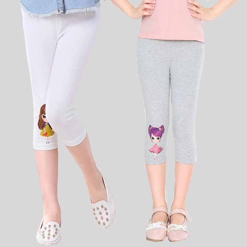 Детские хлопковые леггинсы с мультяшным принтом на Возраст 3 12 лет|pants for girls|summer pant