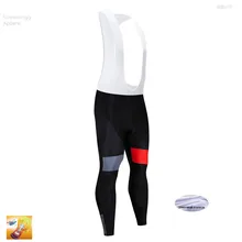 Pro Team, зимняя гоночная команда, черный нагрудник, шорты для гонок, велосипедная подошва, Ropa Ciclismo, велосипедные штаны, 16D гелевая накладка